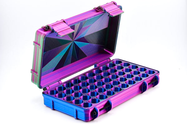 50-Slot 3 ml Vial Case | Bulk Storage Organizer | Organizer for GLP-1, Peptides, Research