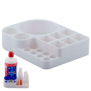 Scleral Lens Station vial organizer, front view