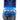 Complex vial case with blue and black components on a white background