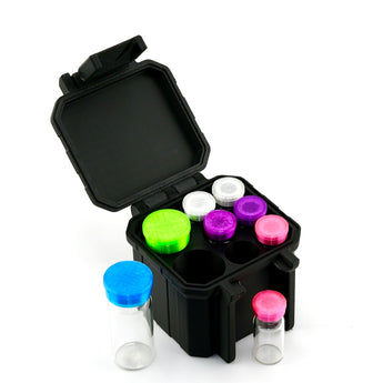 6-slot 3 ml vial organizer, front view