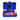 Blue toolbox with various items including vials and syringes on a white background