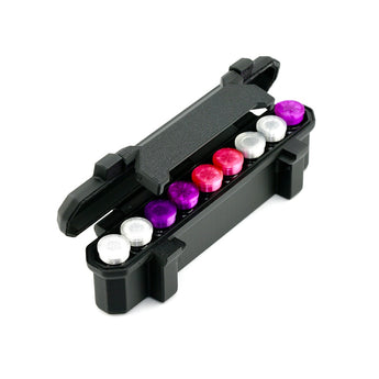 10-slot 3 ml vial organizer, front view