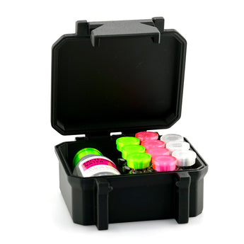 Rugged 10-Slot 3 mL Vial Case + BAC Slot close-up detail of construction and finish