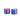 Two small, colorful vial cases on a white background