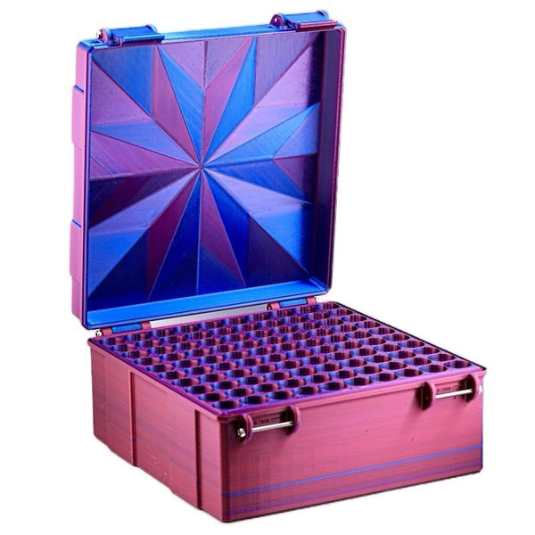 VialCase Ultimate Jumbo 300-vial bulk storage case for lyophilized peptide preservation