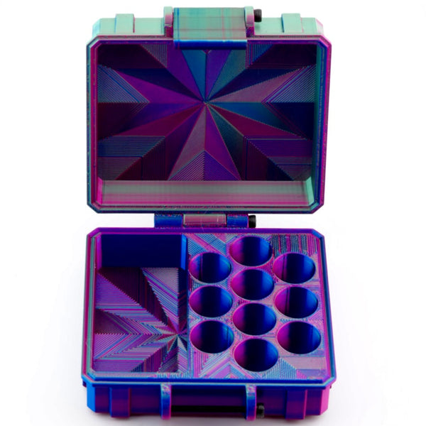 VialCase 10-Slot 3ml + BAC water vial case for GHK-Cu copper peptide hair regrowth stack