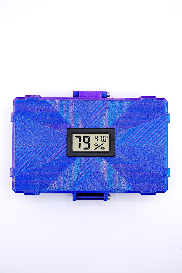 How to set up TempView peptide case — case loaded with 8 vials in foam slots syringes in dedicated compartment and alcohol prep pads