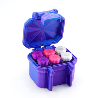 6-slot 3 ml vial organizer, top-down view of slot layout
