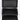 Black open vial case with compartments on a white background