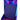Blue and purple vial storage box with multiple compartments on a white background