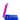 Blue and purple vial case container with a lid on a white background
