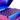 Red and Blue case showing closeup of compartments for vials